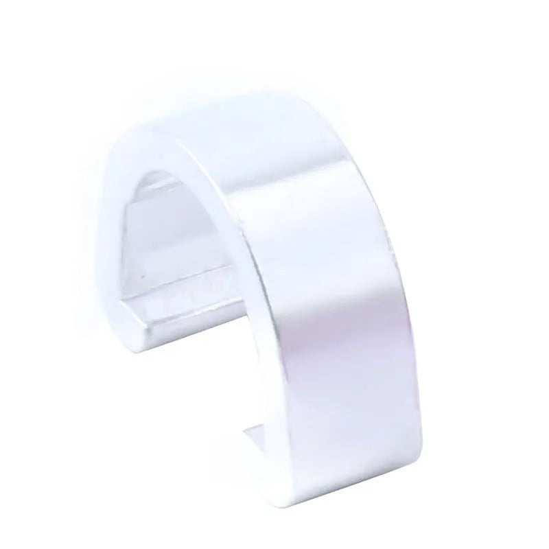 Aluminium alloy C buckle in multiple colours showing 10.2mm by 13mm dimensions