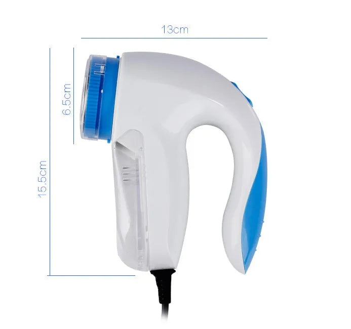 Blue lint remover with Europe plug for clothes, fleece and woolen coats