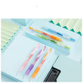 Six Juice Baiguole gel pens with 0.5mm fine tips in a metallic colour set