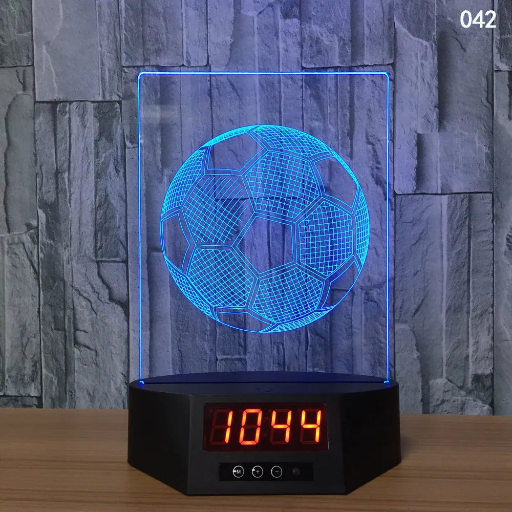 3D glowing dolphin night light LED table lamp with remote control on wooden surface