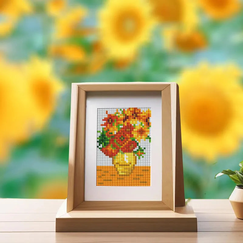 Diamond painting sticker set with 12 non-repeating acrylic cartoon style frameless pieces