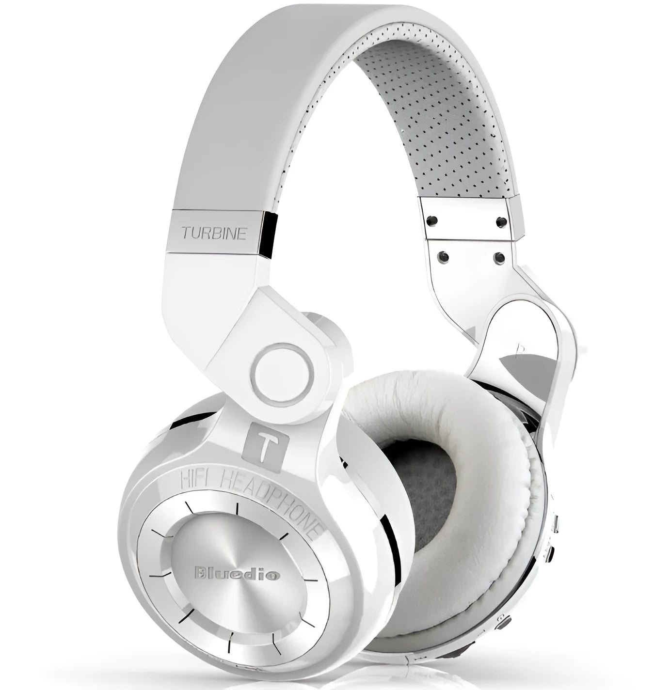 Blue String T2 Smart Edition 4.1 Bluetooth over-ear headphones with a metal folding frame in black or white.