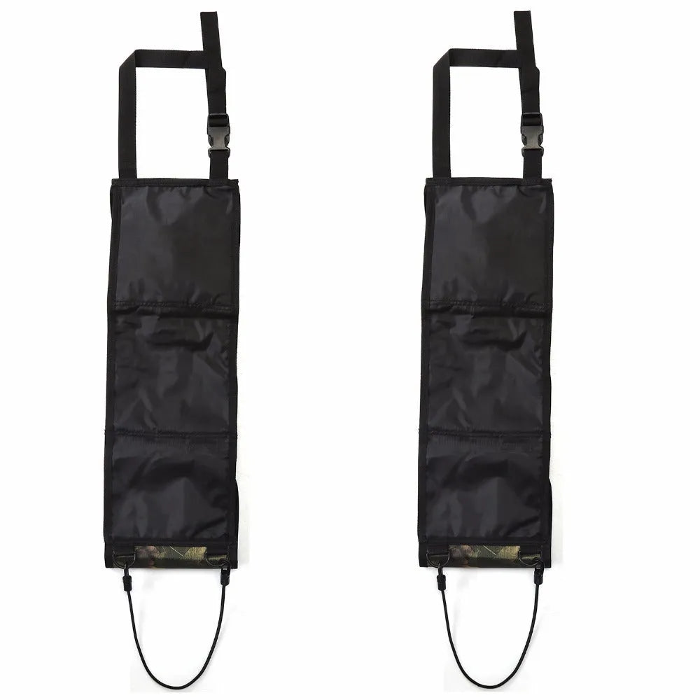 600D Oxford cloth black camouflage car holster 52x18cm front seat back pocket organiser 2-pack