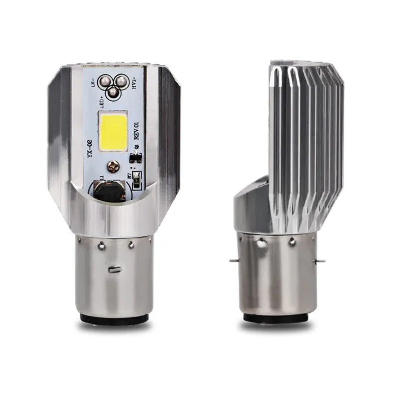 Motorcycle LED M4 double claw H6 built-in lights with aluminium housing and white light output