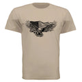 Summer loose unisex t-shirt brown round neck short sleeves polyester fiber