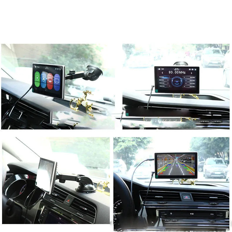 7 inch LCD screen projector for plastic car with optional AHD camera on dashboard