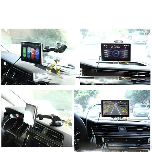 7 inch LCD screen projector for plastic car with optional AHD camera on dashboard