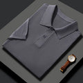 Men's solid colour mulberry silk short sleeve top in white, black, camel, or gray, sizes M to XXXL
