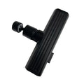 Black ABS kitchen faucet extension with rotating bubbler and waterfall outlet mode on a modern sink