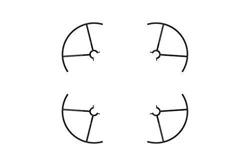 Set of 4 plastic propeller guards for Tello drone, anti-collision protection rings, 50cm and above.