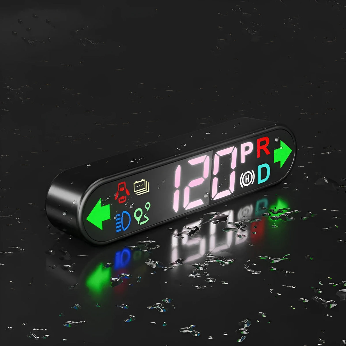 Tesla LCD intelligent air code watch nondestructive installation at air conditioning outlet with speed display