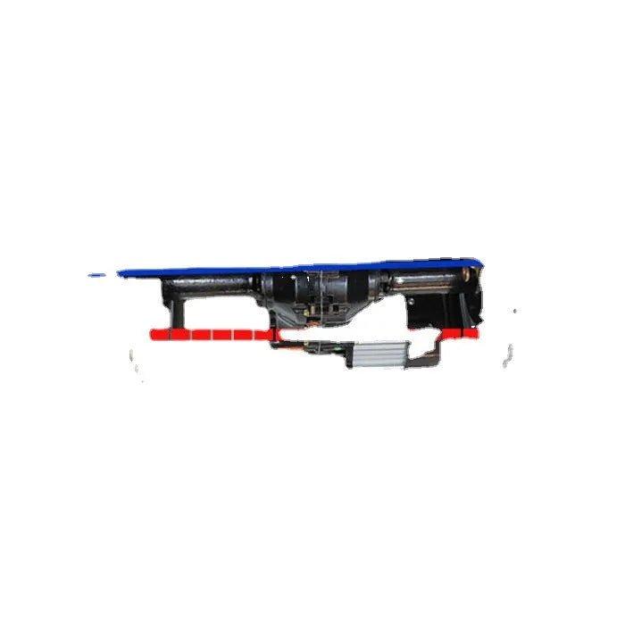 Low speed rear axle kit with motor, pneumatic tyres, and wiring for 48v electric trolley conversion