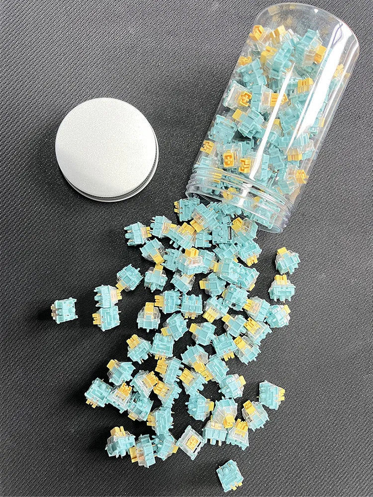 Sea Salt Lemon PRO Mute colour mechanical keyboard keycaps in 36-piece set for Cherry MX keyboards