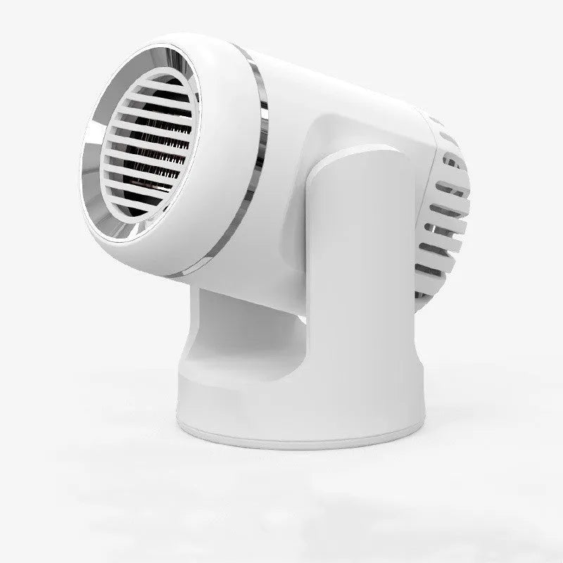 Black and white 12v car heater defroster with 130W power and 1.5m cord for vehicle windscreen clearing