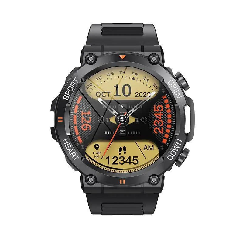 Smart watch with IPS screen and touch button, black gray or green colour options