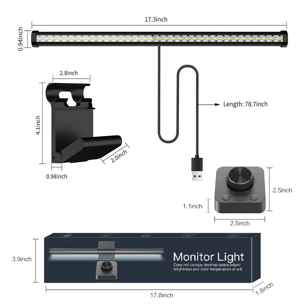 44cm LED fill light with remote control, non-strobe USB table lamp, metal tripod base