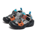 Boys' summer sandals with single mesh upper, EVA sole, Velcro fastening, army green colour
