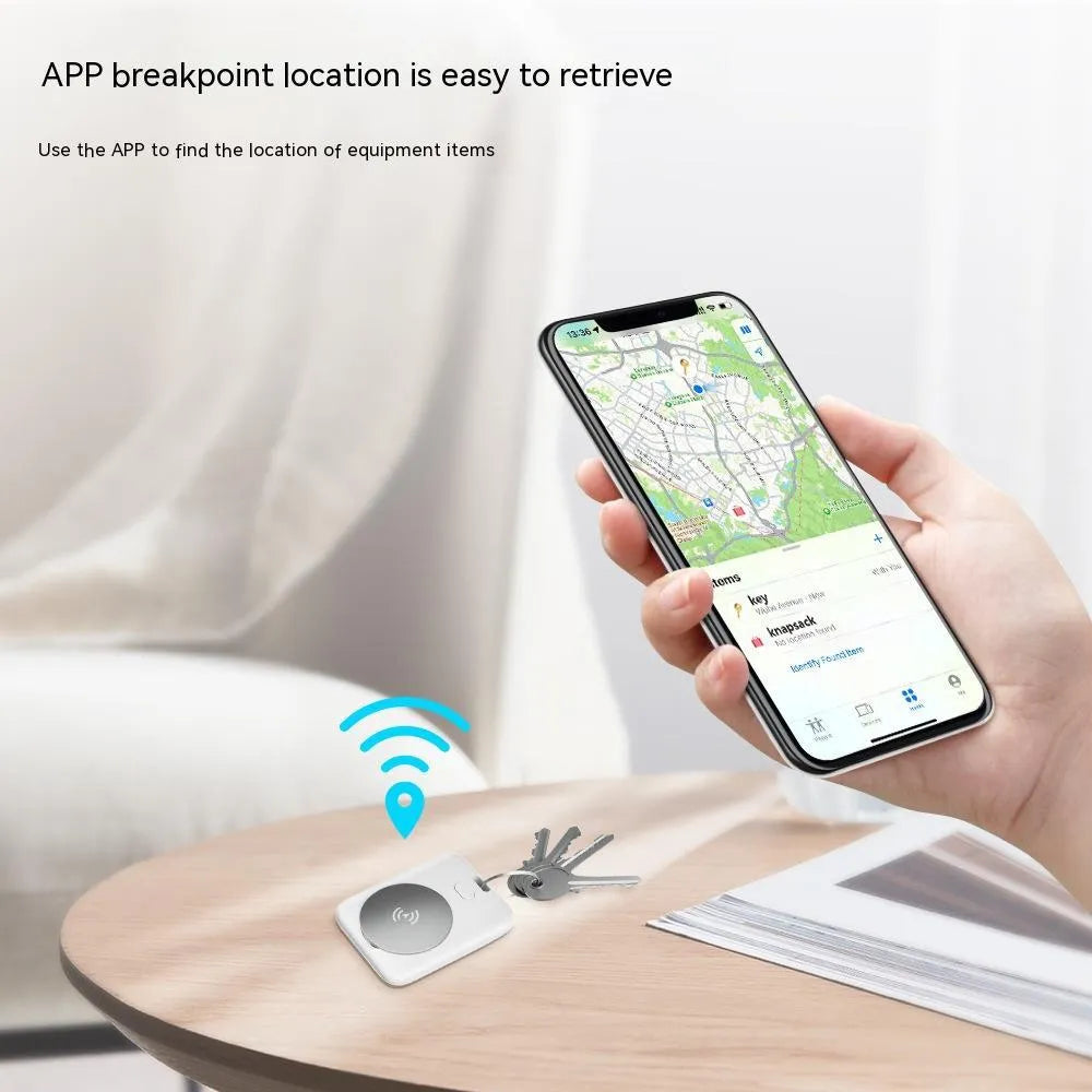 White ABS plastic pet tracking device for Apple iPhone compatibility