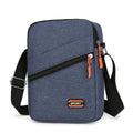 Ultra light Oxford cloth crossbody commuter bag in solid black, navy blue, or silver grey colour.