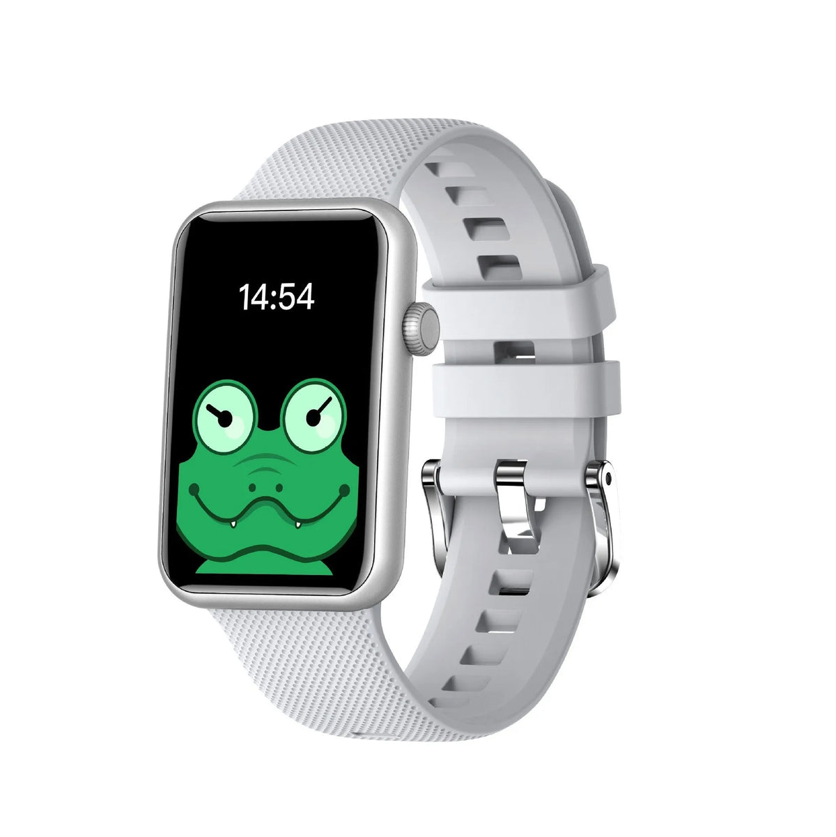 Aluminium alloy smart watch with 1.57 inch tempered glass screen, Bluetooth calling and TPU wristband in pink, blue, black, green or silver.