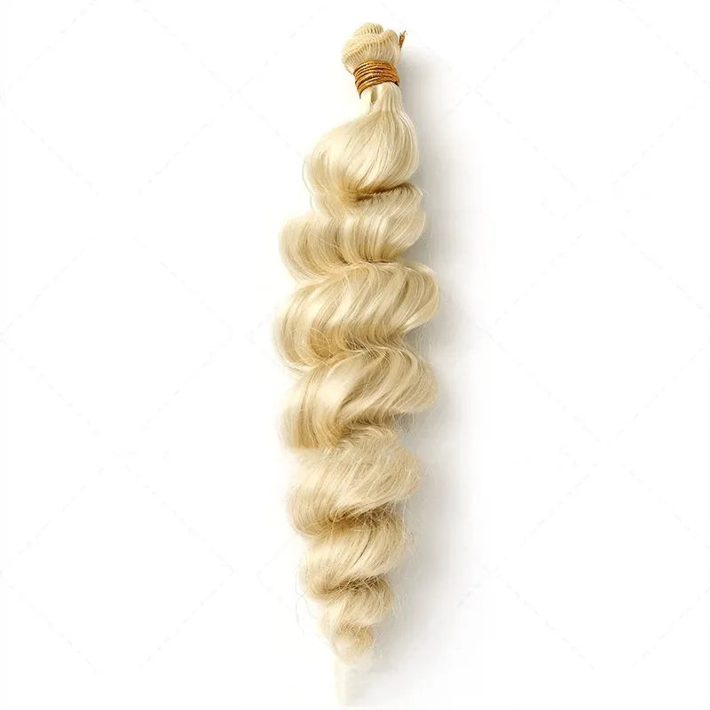 Golden blonde synthetic women's wig available in 18, 20 and 22 inch lengths.
