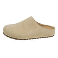 Korean-style slip-on boken slippers in microfiber with square toe design for summer outdoor wear