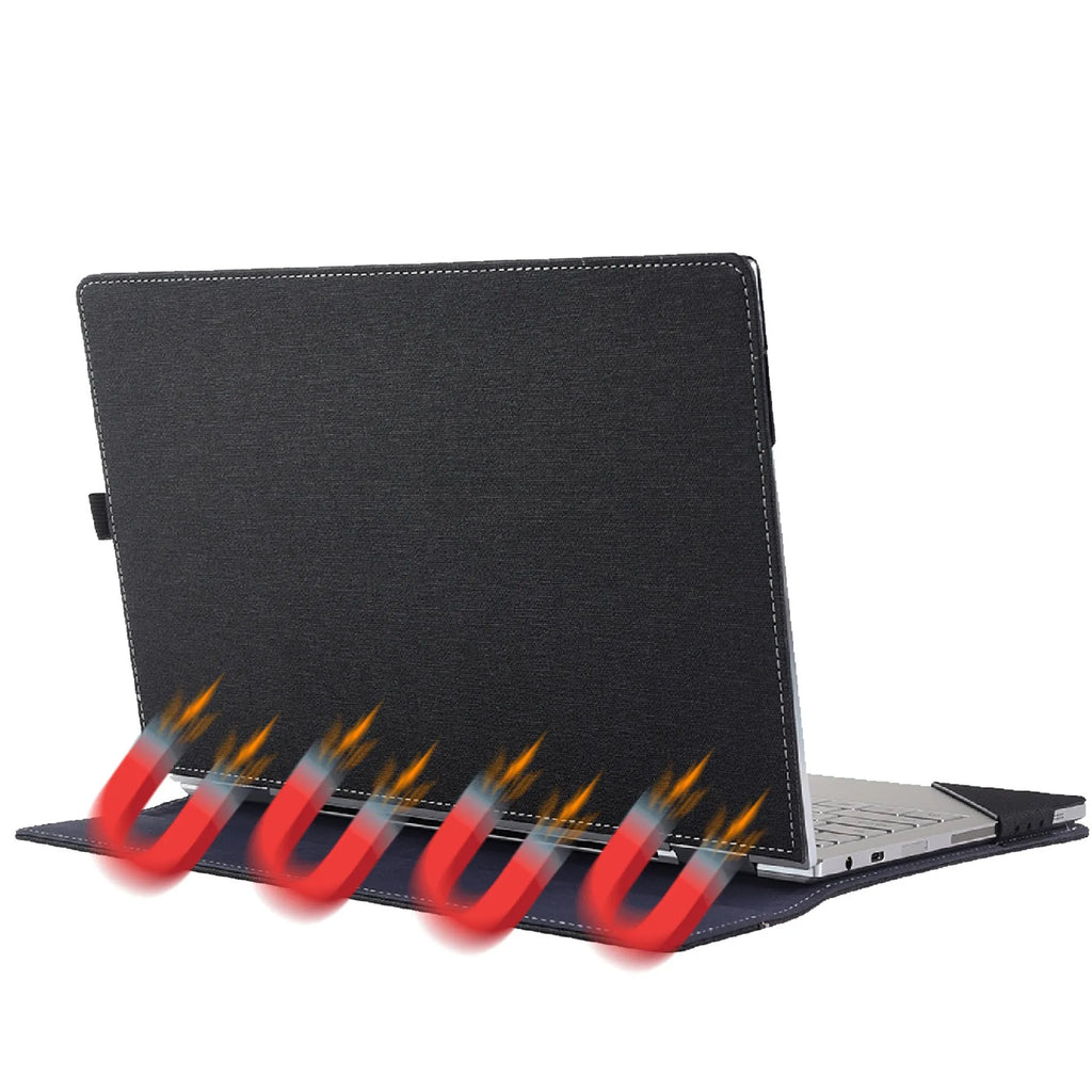Black Chinese-style imitation leather protective sleeve for Microsoft Surface Laptop 6