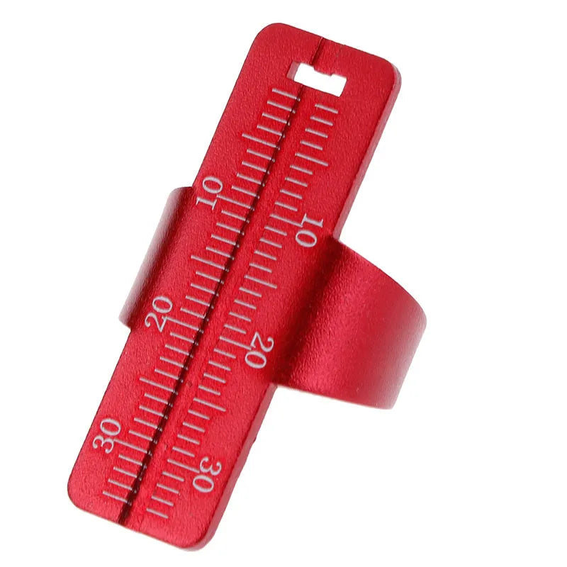 Dental root canal ruler with clear scale, stainless steel endodontic measuring tool for adult root canal use