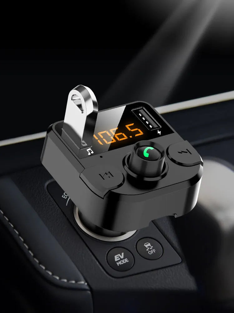 BT36B black car MP3 Bluetooth player with FM radio function for cigarette lighter power supply