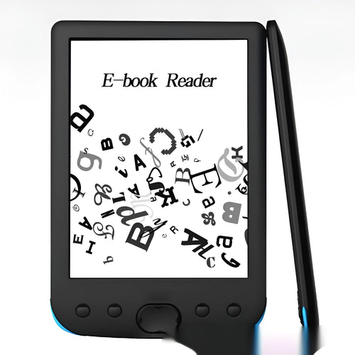 Black 6-inch E-ink screen e-book reader with 16GB storage memory digital reading device