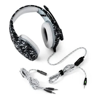 ONIKUMA K1 gaming headset with omni-directional microphone and LED lights in multiple colour options