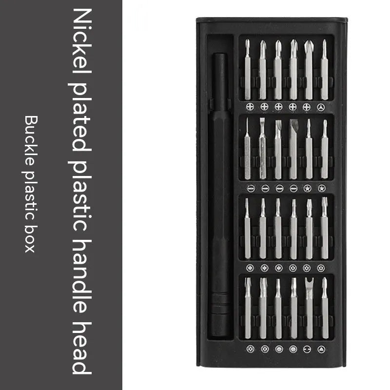 24-piece magnetic precision screwdriver set with multiple bits and handles for electronics repair