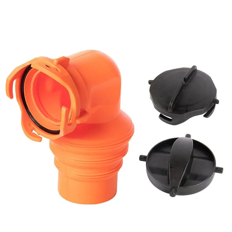 90-degree grey sewage hose elbow joint for caravan and marine wastewater drainage