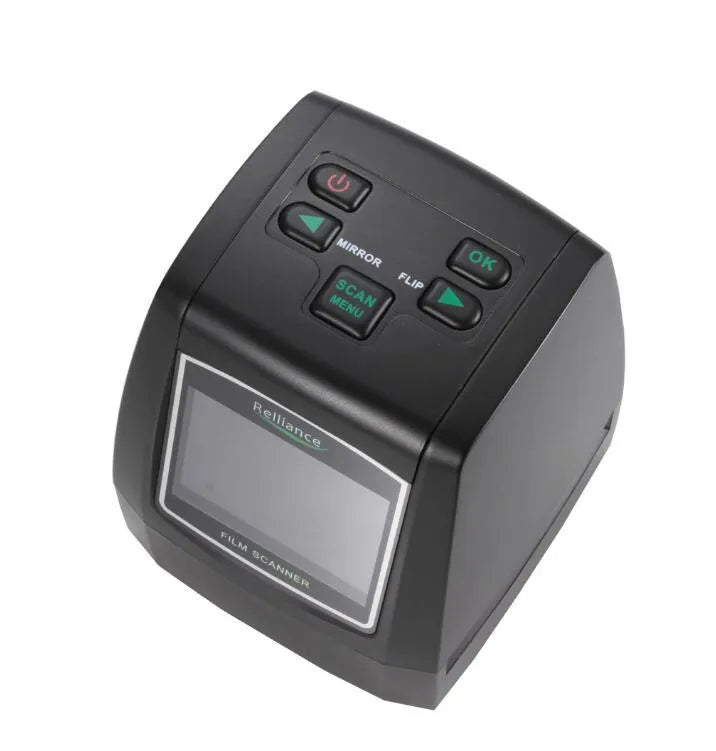 USB film negative scanner with LCD display for converting slides and film to digital files