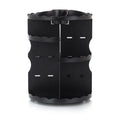 Multi-function cosmetics storage box, 360 rotating plastic makeup organizer, 23 x 30.5cm, pink white black transparent