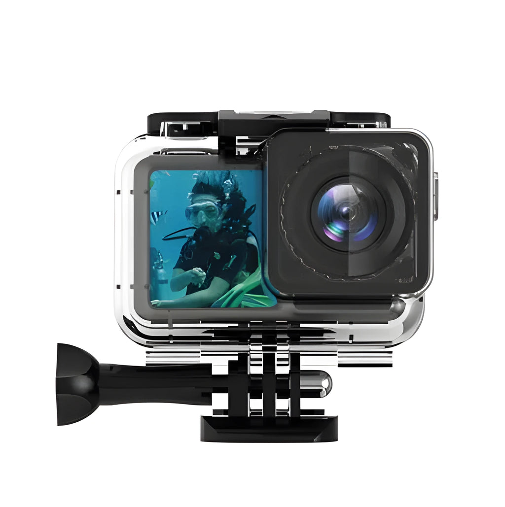Acrylic sports camera diving shell waterproof housing with 40m and 61m depth rating options