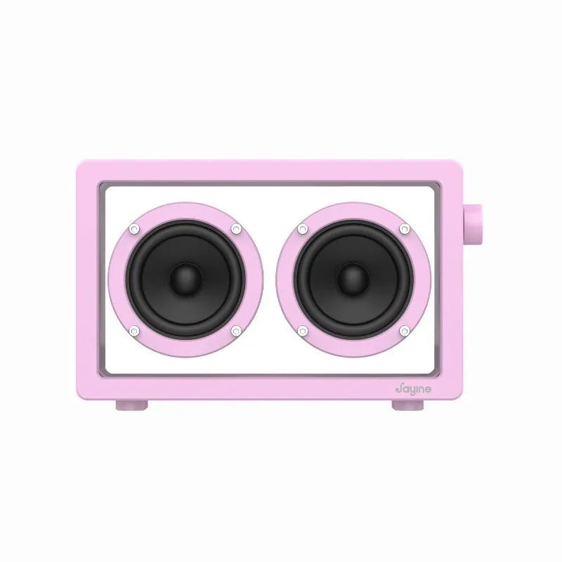 High-power bass wireless Bluetooth speaker in black showing front grille with dustproof housing and control panel