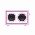 High-power bass wireless Bluetooth speaker in black showing front grille with dustproof housing and control panel