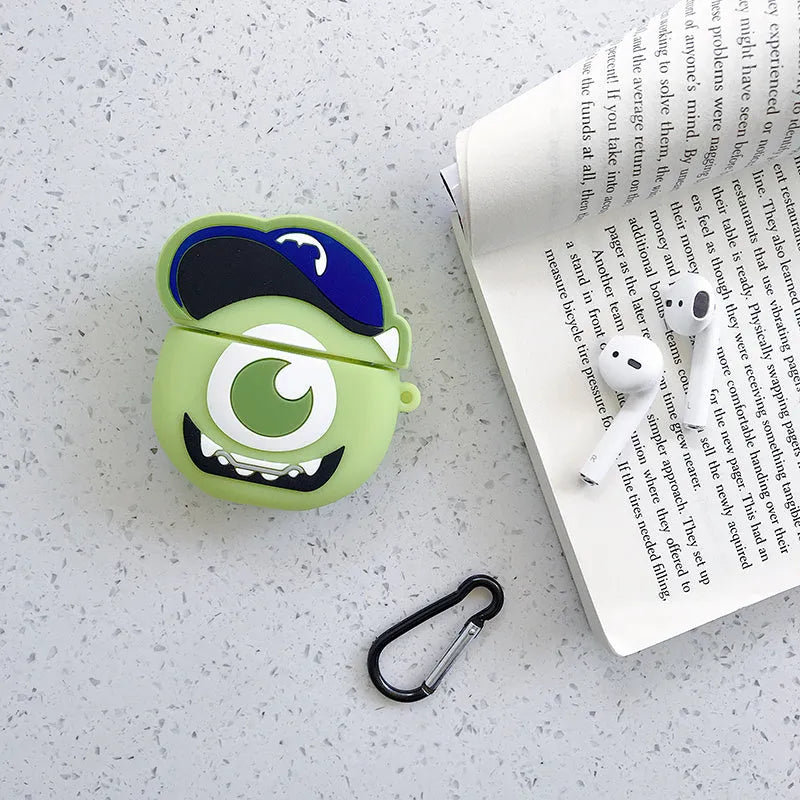 Cartoon animal silicone AirPods case in multiple colours for AirPods 1 and 2