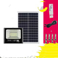 Black solar garden light with remote control for outdoor lighting