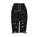 VantageGo cotton streetwear joggers in Black and Grey, sizes M to 2XL, with centimetre size chart