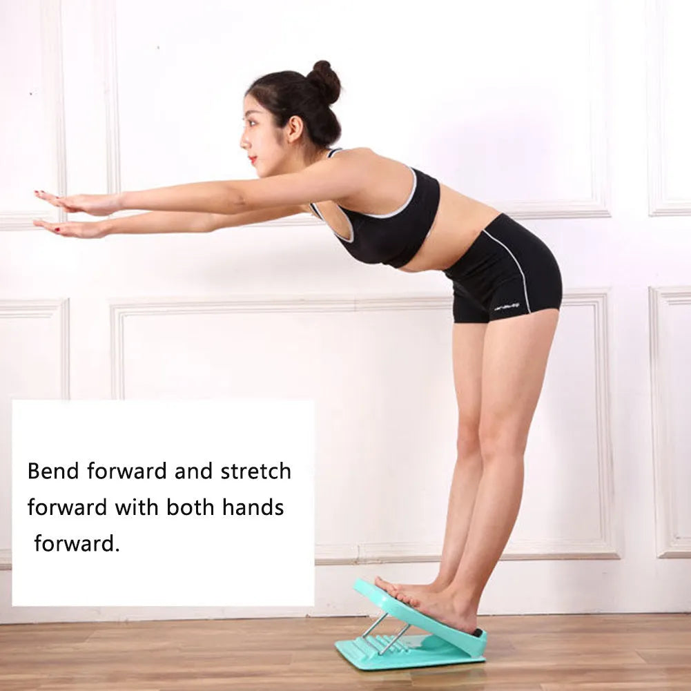 Portable ABS incline board for Achilles stretching, 30.5x27cm, four-position adjustable, black purple or green