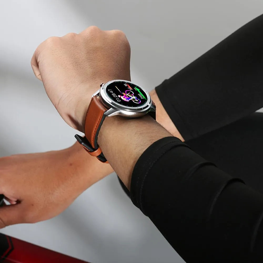 LEMFO LF26 smart bracelet showing 1.3-inch colour screen and available in five colour combinations