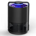 Black ABS intelligent light control mosquito killer lamp, 13cm x 14cm x 20.6cm, 220V 5W indoor insect trap