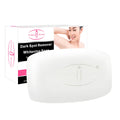 White handmade milk soap bar with herbaceous fragrance for whitening and moisturising, suitable for women.