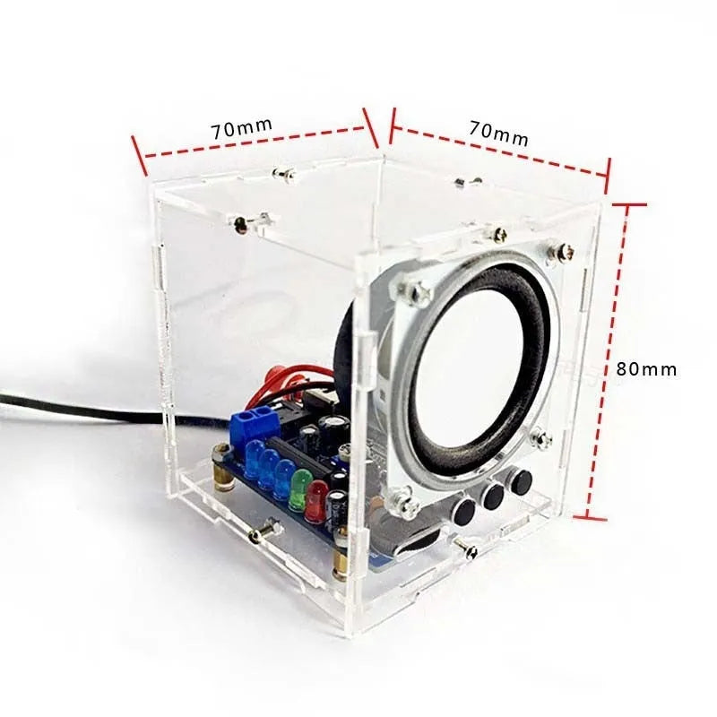Bluetooth speaker electronic kit with PCB circuit board and components for DIY soldering