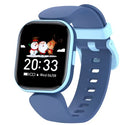 H39T smart children's watch with blue TPU strap and 1.4-inch screen showing health monitoring display