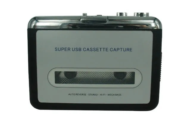 Cassette to MP3 converter device with USB cable for digitising tapes on a computer