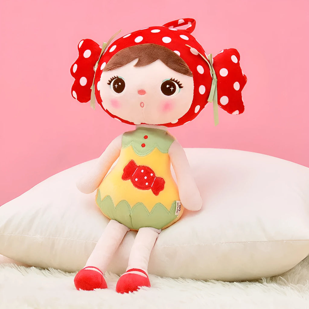 Cute 13 inch plush doll ornament with super soft short plush and PP cotton filling, shown in one colour style