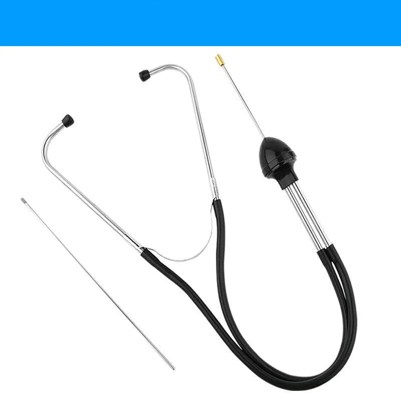 Black cylinder stethoscope with 210 mm probe and 720 mm main unit for mechanical repair noise detection